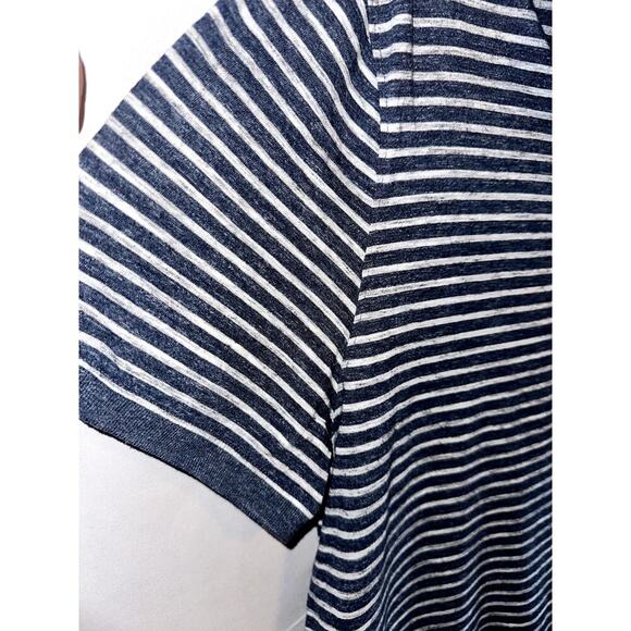 MICHAEL KORS Men's Polo Shirt Size XXL Blue Striped Short Sleeve - Picture 4 of 8